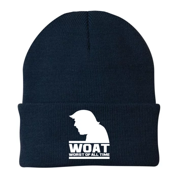 WOAT Anti Trump Worst Of All Time Knit Cap Winter Beanie