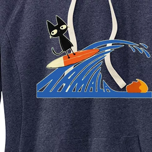 Wave Of Blue Cats Blue Cats Wave For Kamala Cats Women's Fleece Hoodie