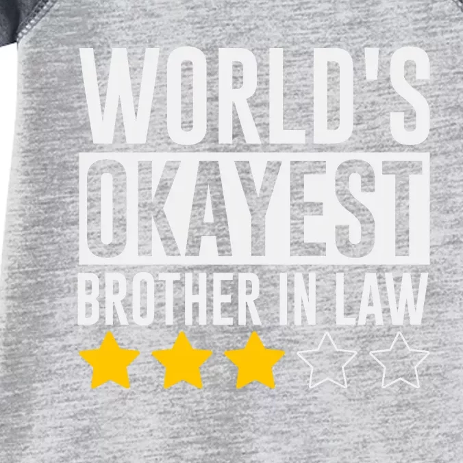 WorldS Okayest Brotherinlaw Infant Baby Jersey Bodysuit