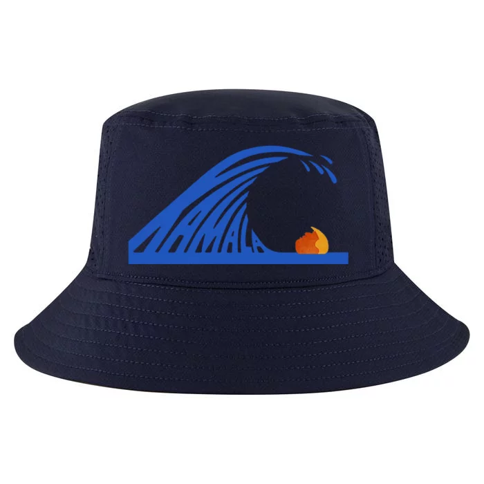 Wave Of Blue Kamala Harris Funny Anti Trump Cool Comfort Performance Bucket Hat