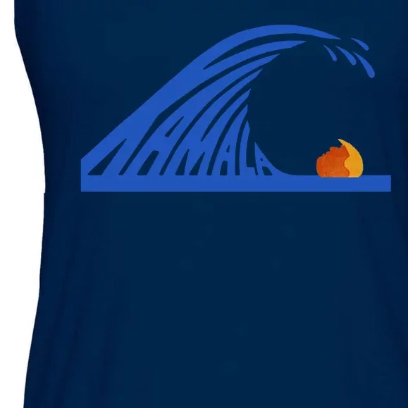 Wave Of Blue Kamala Harris Funny Anti Trump Ladies Essential Flowy Tank