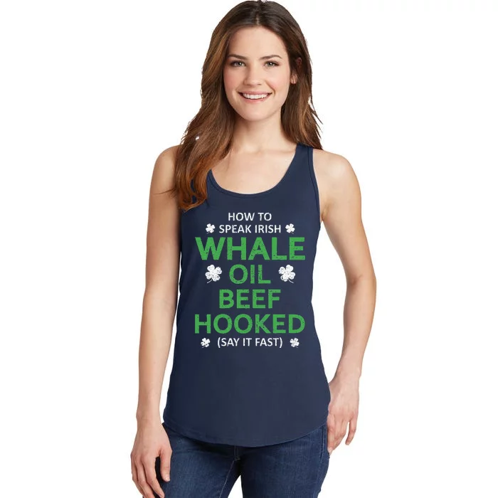 Whale Oil Beef Hooked Funny St Patricks Paddys Day Irish Ladies Essential Tank