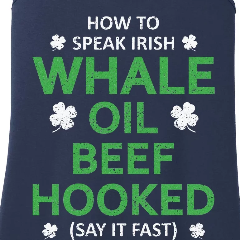 Whale Oil Beef Hooked Funny St Patricks Paddys Day Irish Ladies Essential Tank