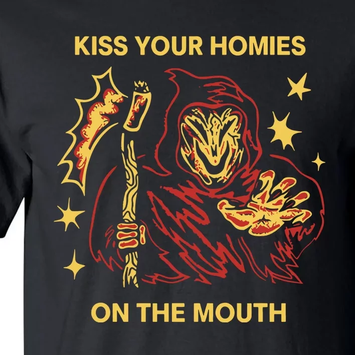 Wizard Of Barge Kiss Your Homies On The Mouth Tall T-Shirt