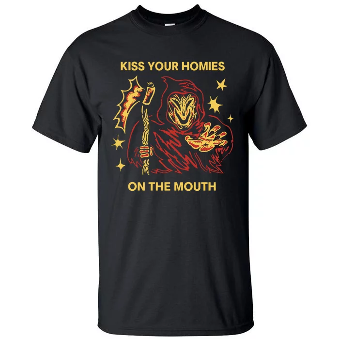 Wizard Of Barge Kiss Your Homies On The Mouth Tall T-Shirt