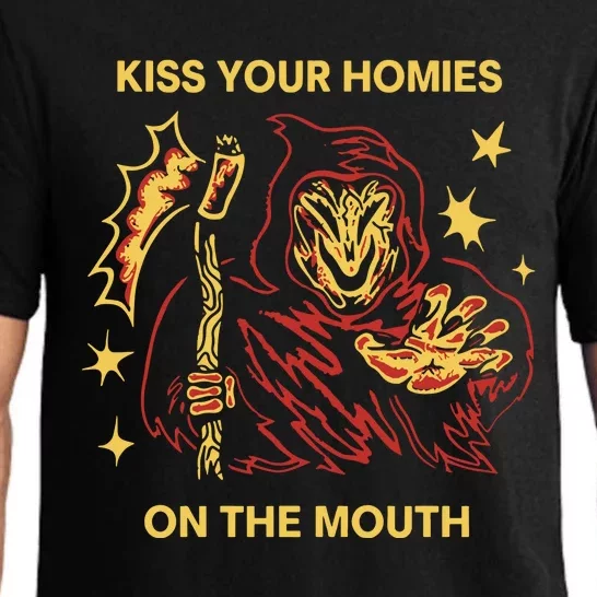 Wizard Of Barge Kiss Your Homies On The Mouth Pajama Set