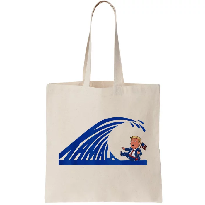 Wave Of Blue Cats For Kamala Funny Trump For Ladies For Guy Tote Bag