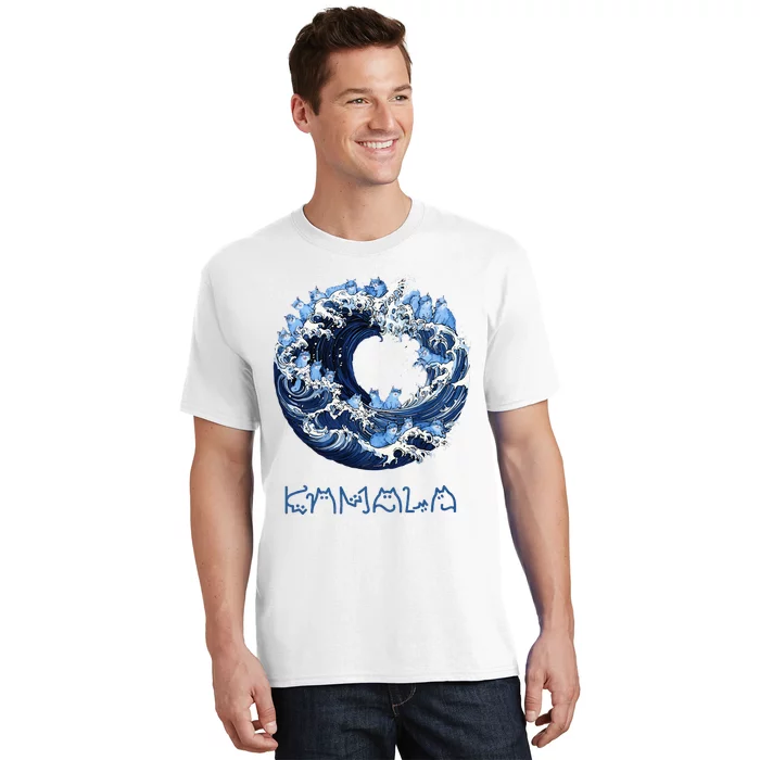 Wave Of Blue Cats For Kama T-Shirt