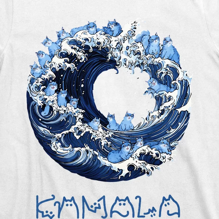 Wave Of Blue Cats For Kama T-Shirt