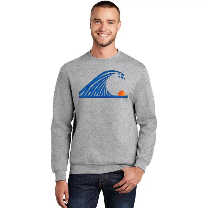 Wave Of Blue Cats For Kamala Tall Sweatshirt