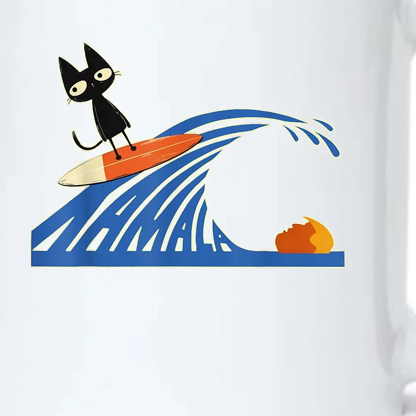 Wave Of Blue Cats Blue Cats Wave For Kamala Cats Funny Black Color Changing Mug