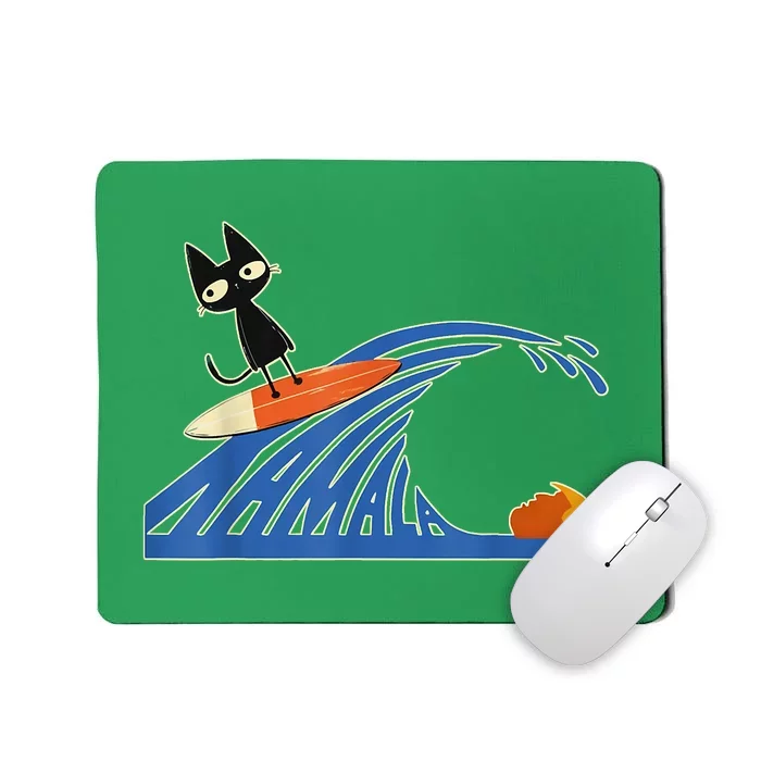 Wave Of Blue Cats Blue Cats Wave For Kamala Cats Funny Mousepad