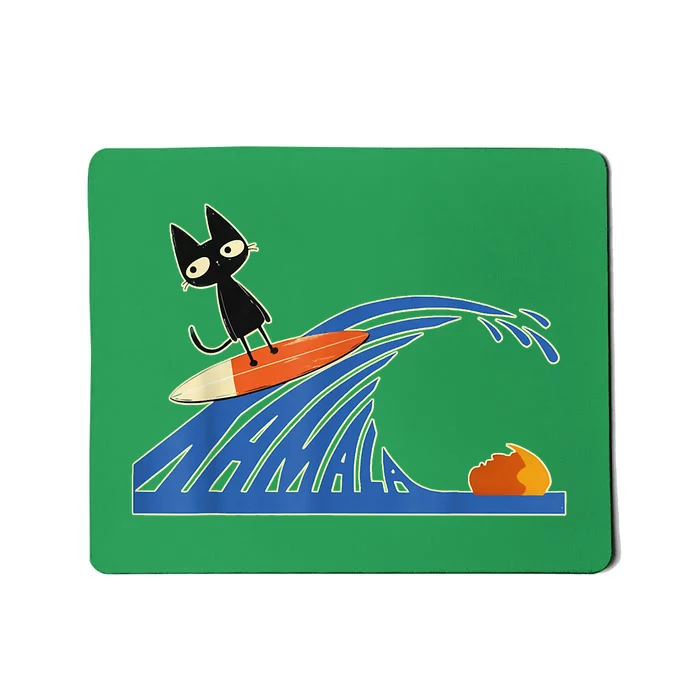 Wave Of Blue Cats Blue Cats Wave For Kamala Cats Funny Mousepad