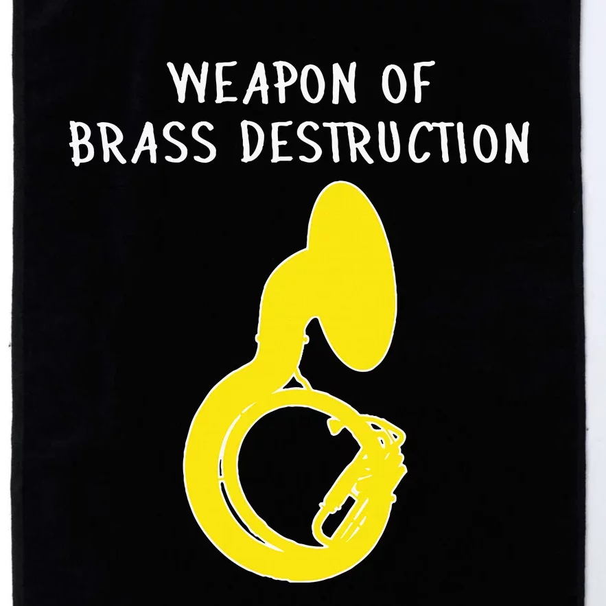 Weapon Of Brass Destruction Humorous Sousaphone Platinum Collection Golf Towel