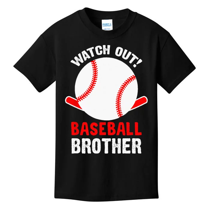 Watch out Baseball Brother Kids T-Shirt