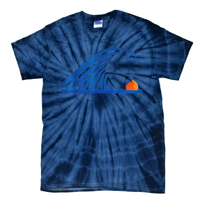 Wave Of Blue Wave Wave Of Blue Cats The Madam Bule Wave Tie-Dye T-Shirt