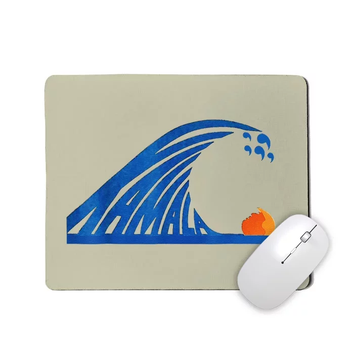 Wave Of Blue Wave Wave Of Blue Cats The Madam Bule Wave Mousepad