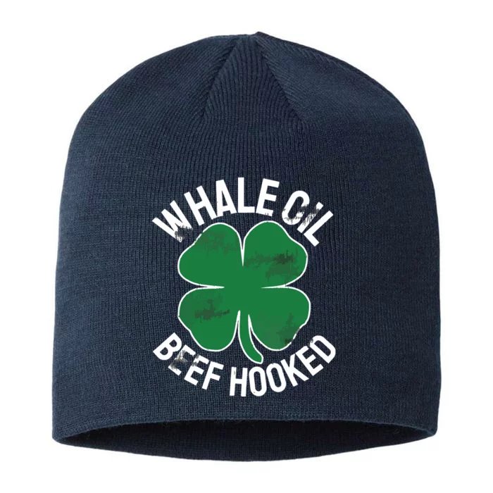 Whale Oil Beef Hooked Gift Speak ST PATRICKS DAY Irish 8 1/2in Sustainable Knit Beanie