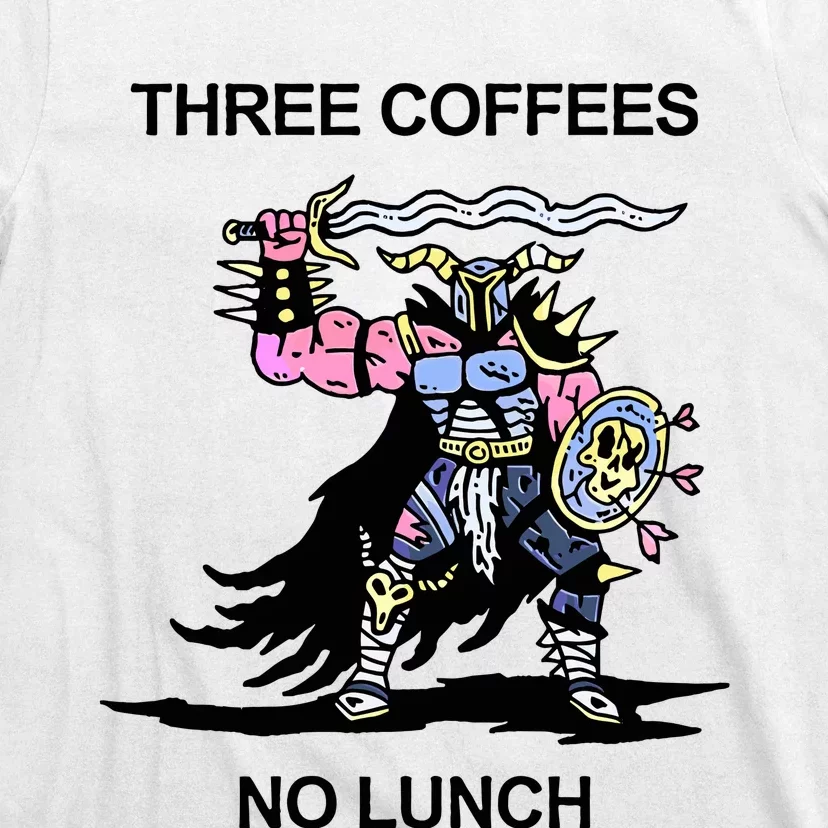 Wizard Of Barge Three Coffees No Lunch T-Shirt