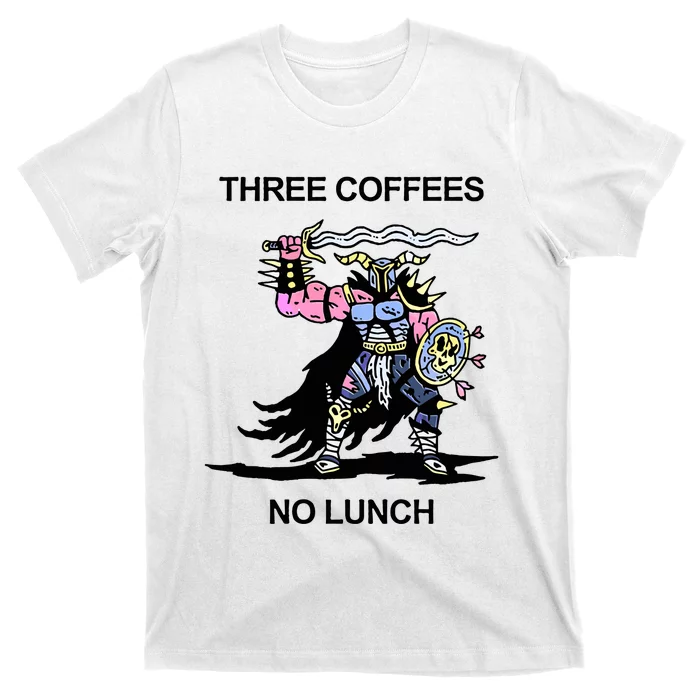 Wizard Of Barge Three Coffees No Lunch T-Shirt