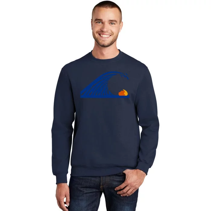 Wave Of Blue Cats For Kamala Funny Trump For Ladies For Guy Tall Sweatshirt