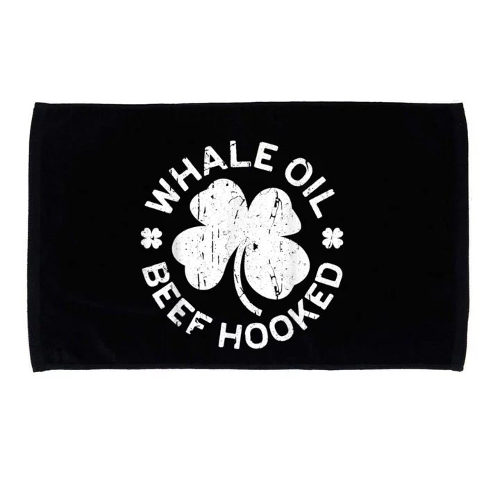 Whale Oil Beef Hooked Saint Patricks Day Microfiber Hand Towel