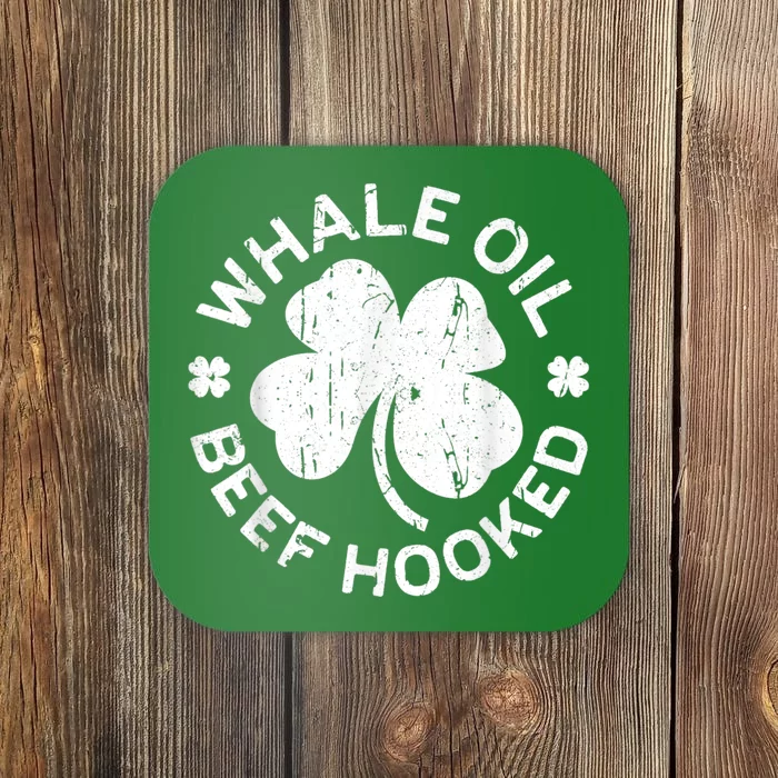 Whale Oil Beef Hooked Saint Patricks Day Coaster