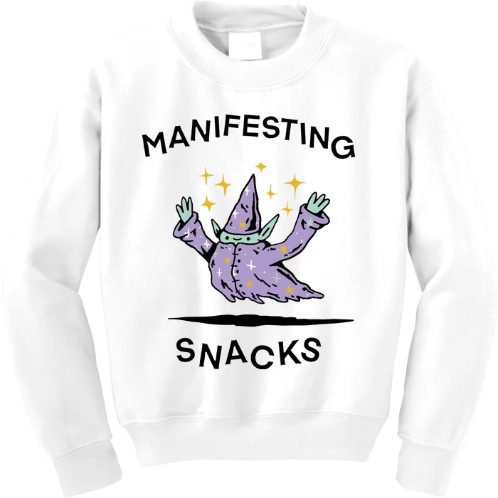 Wizard Of Barge Manifesting Snacks Kids Sweatshirt