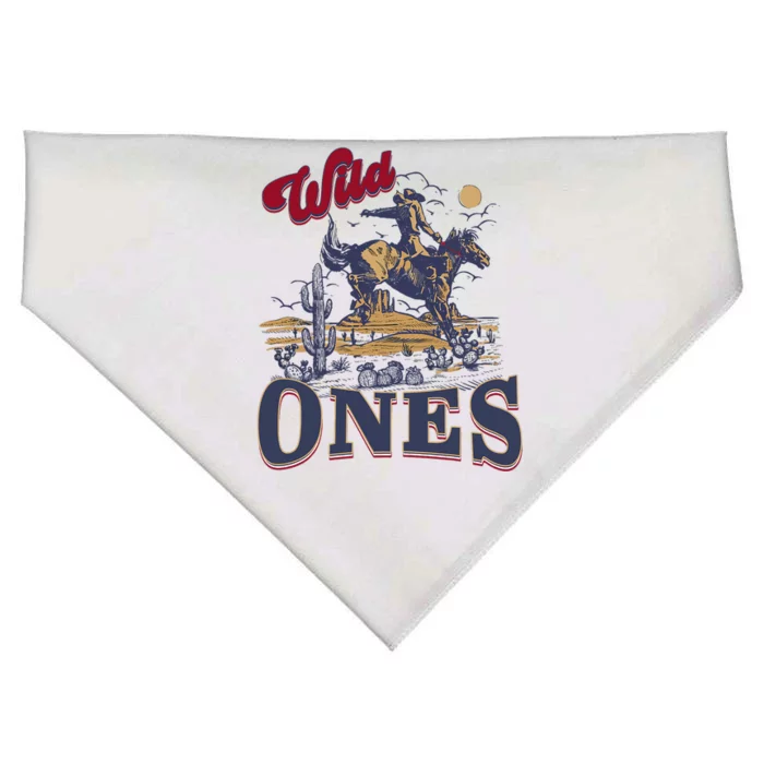 Wild Ones Cowboy Western Country USA-Made Doggie Bandana