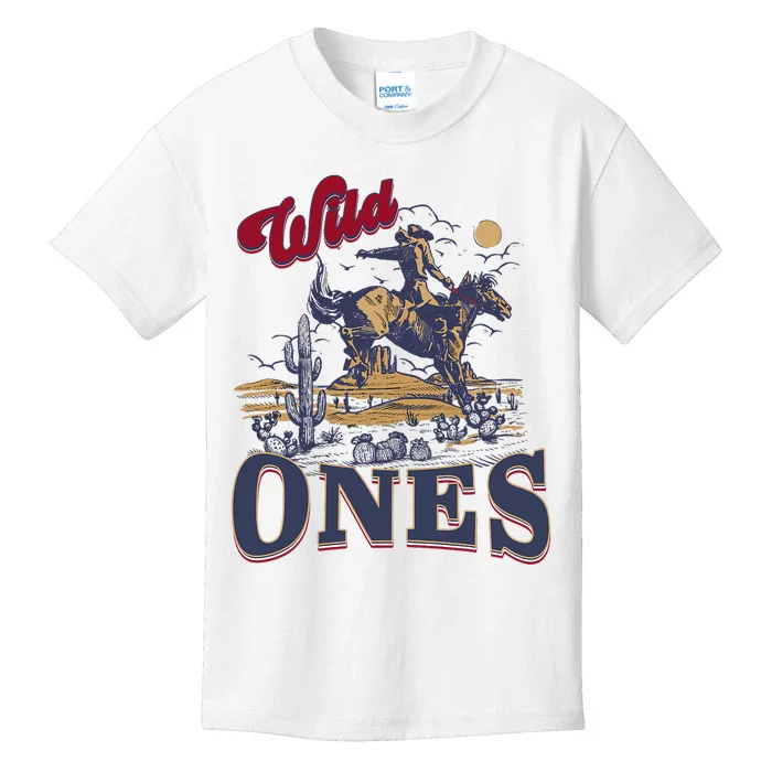 Wild Ones Cowboy Western Country Kids T-Shirt