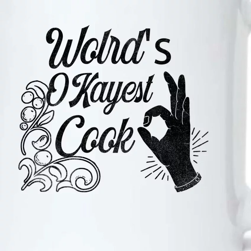 Worlds Okayest Cook Funny Sarcastic Gift For Chefs Funny Gift Black Color Changing Mug