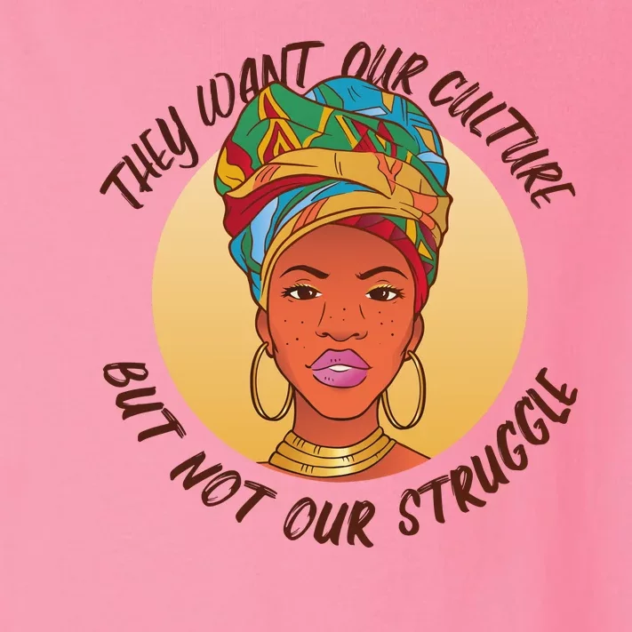 Want Our Culture Not Our Struggle African Female Toddler Long Sleeve Shirt