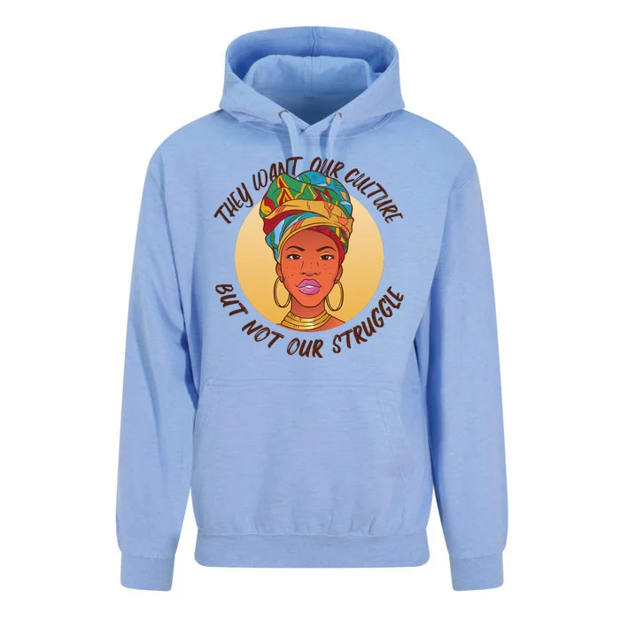 Want Our Culture Not Our Struggle African Female Unisex Surf Hoodie