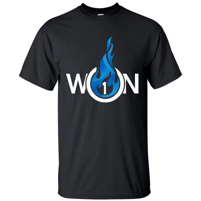 Won One Church Unity Blue Flame Tall T-Shirt