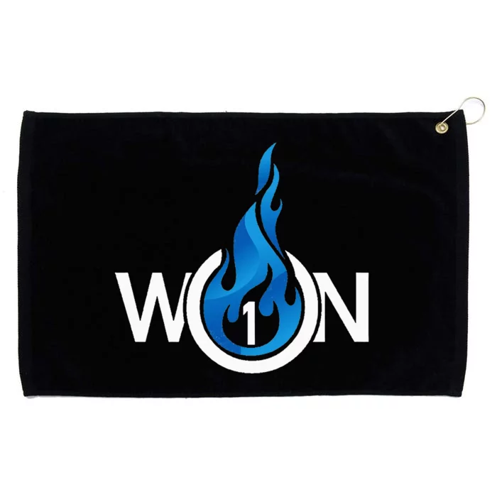 Won One Church Unity Blue Flame Grommeted Golf Towel