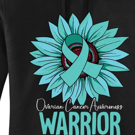 Warrior Ovarian Cancer Awareness Women's Pullover Hoodie