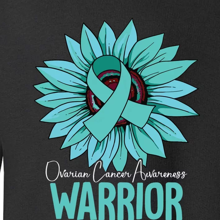 Warrior Ovarian Cancer Awareness Toddler Sweatshirt