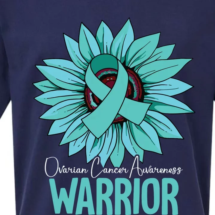 Warrior Ovarian Cancer Awareness Sueded Cloud Jersey T-Shirt