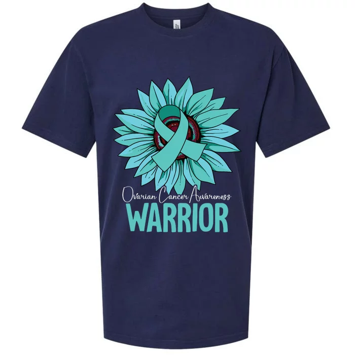 Warrior Ovarian Cancer Awareness Sueded Cloud Jersey T-Shirt