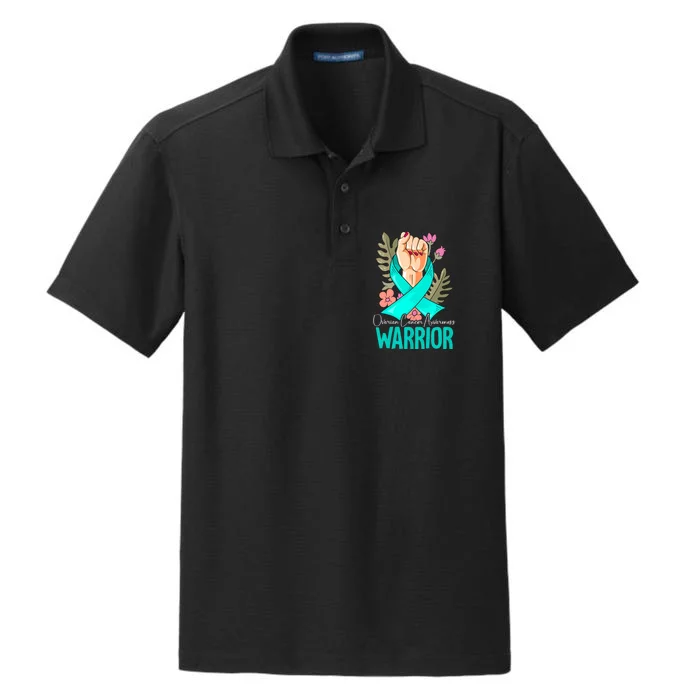 Warrior Ovarian Cancer Awareness Dry Zone Grid Performance Polo