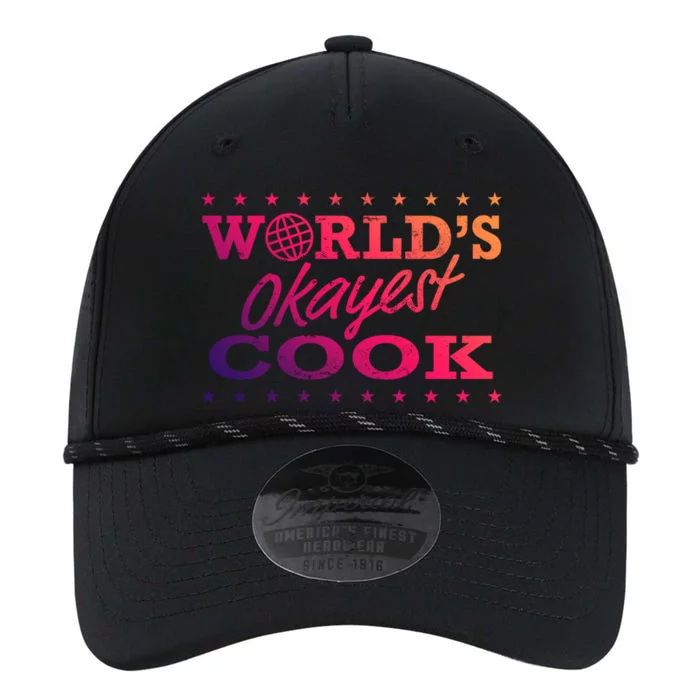 World’s Okayest Cook Chef Funny Sarcastic Gag Cute Gift Performance The Dyno Cap