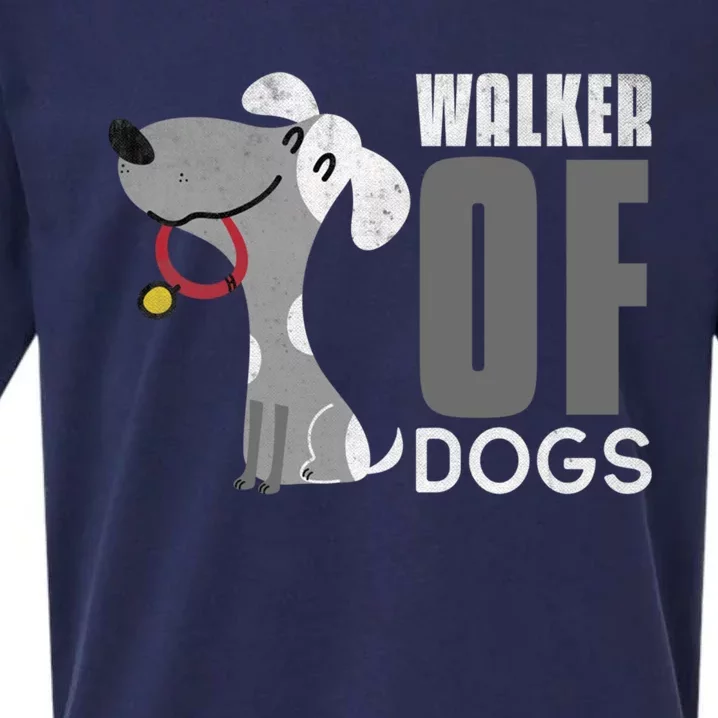 Walker Of Dogs For Professional Dog Walkers Trainers Gift Cool Gift Sueded Cloud Jersey T-Shirt