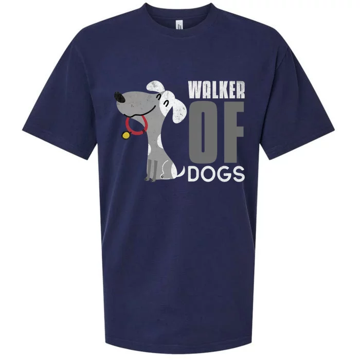 Walker Of Dogs For Professional Dog Walkers Trainers Gift Cool Gift Sueded Cloud Jersey T-Shirt