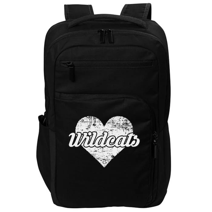 Wildcats Over Distressed Heart Villa Rica Impact Tech Backpack