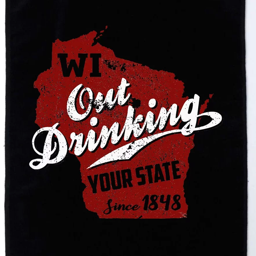 Wisconsin Out Drinking Your State Beer Group Platinum Collection Golf Towel