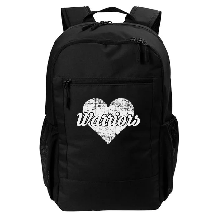 Warriors Over Distressed Heart Ontario Daily Commute Backpack