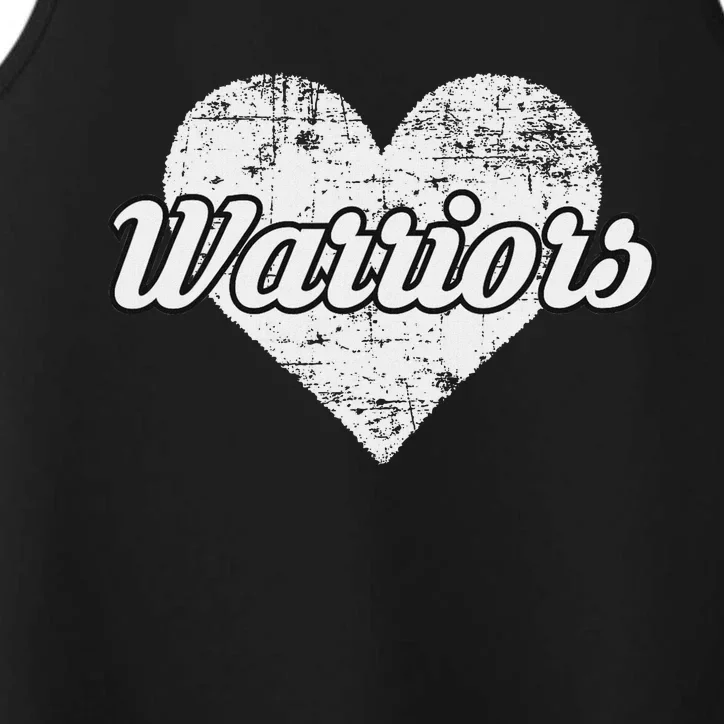 Warriors Over Distressed Heart Ontario Performance Tank