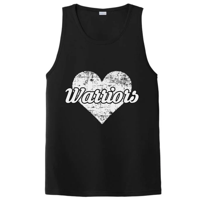 Warriors Over Distressed Heart Ontario Performance Tank