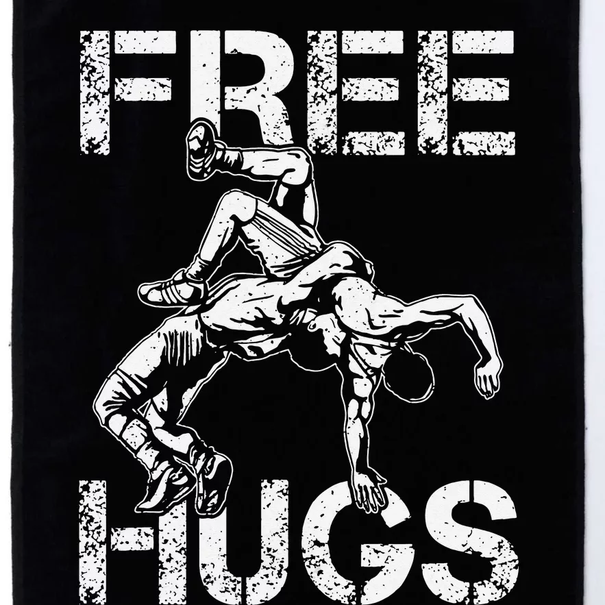 Wrestling Outfit  Distressed Free Hug Wrestling Wrestler Platinum Collection Golf Towel