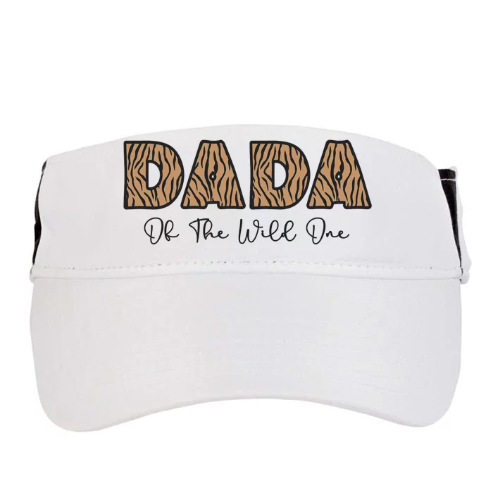 Wild One Dada Two Wild Birthday Outfit Zoo Birthday Animal Adult Drive Performance Visor